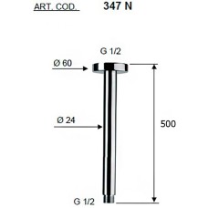 Кронштейн для верхнего душа Remer Minimal 347N50 Хром