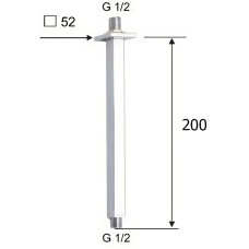 Кронштейн для верхнего душа Remer 347S20 Хром
