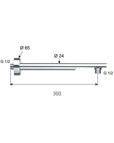 Кронштейн для верхнего душа Remer Minimal 348N30 Хром
