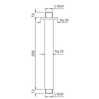 Кронштейн для верхнего душа 205 мм Jaquar SHA-CHR-457L200