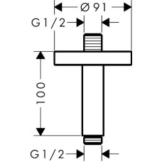 Душевой кронштейн 100 мм Axor 26432000