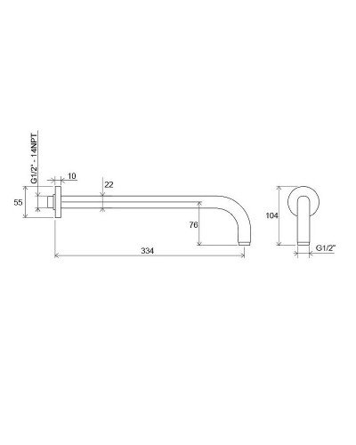 Кронштейн для верхнего душа Ravak 702.00 X07P112 Хром