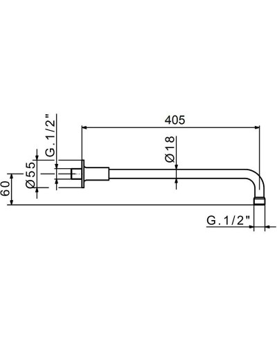 Кронштейн для верхнего душа Migliore Ricambi 27402 Медь