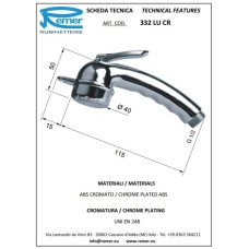 Гигиеническая лейка Remer 332LUCR