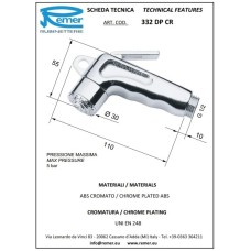 Гигиеническая лейка Remer 332DPCR