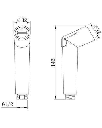 Гигиенический душ AltroBagno Metropoli AltroBagnoMetropoli060203NeOp