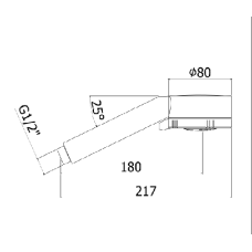 Ручной душ четырёхрежимный ABC CEZARES CZR-D3F-NOP чёрный матовый