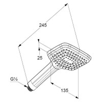 Ручной душ Kludi Freshline 6450005-00 Хром Белый