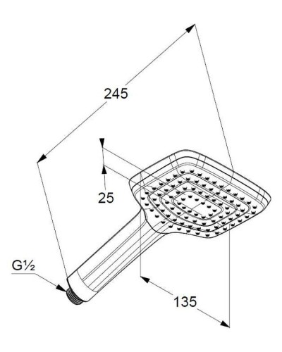 Ручной душ Kludi Freshline 6450005-00 Хром Белый