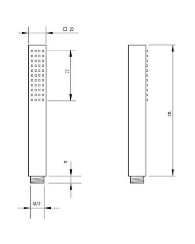 Ручной душ Migliore Quadra 20028 Хром