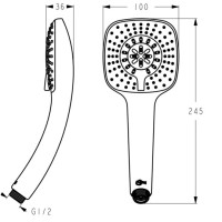 Ручной душ Ideal Standard IdealRain Cube M3 B0003AA