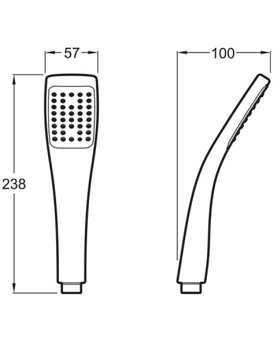 Ручной душ Jacob Delafon EO E3876-CP Хром