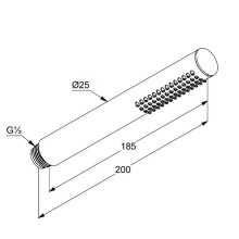Ручной душ Kludi Nova Fonte 3912039-00 Черный матовый