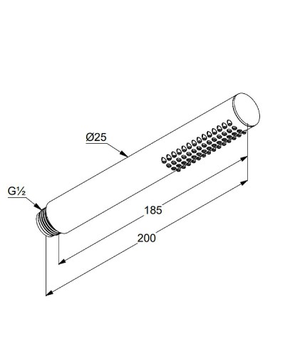 Ручной душ Kludi Nova Fonte 3912039-00 Черный матовый