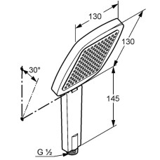 Душевая лейка Kludi Q-Beo 501000500
