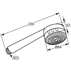 Душевая лейка Kludi Zenta 3S 608009100