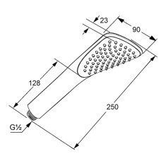 Душевая лейка Kludi Fizz 1S 676000500