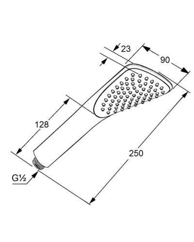 Душевая лейка Kludi Fizz 1S 676000500