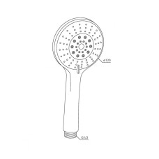 Ручной душ Damixa Palace One 914100200 Хром