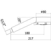 Ручной душ Paffoni Majorca ZDOC070CR Хром