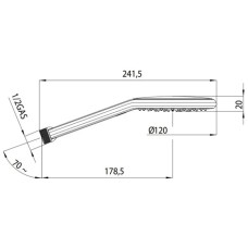 Ручной душ 120 мм, 1 режим Bossini Agua Fit Air B00172.030