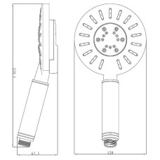 Ручной душ Lemark LM0713C Хром