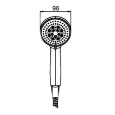 Ручной душ Paini Monza 50CR155/P20KM Хром
