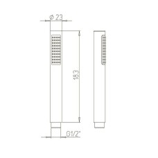 Ручной душ Paini Arena/Le Mans 92CR155 Хром