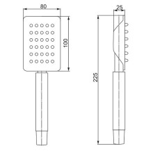 Ручной душ Paini Aversa AVCR155 Хром