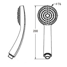 Ручной душ Paini 53CR155PP Хром