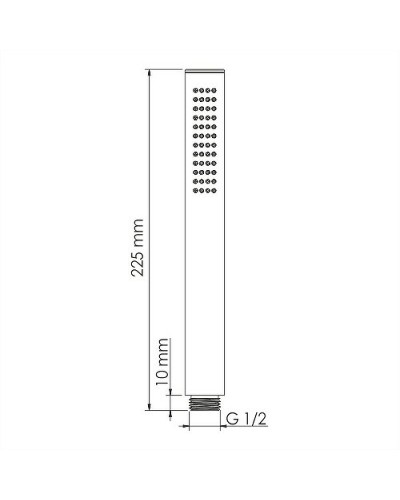 Ручной душ WasserKRAFT A217 Черный матовый