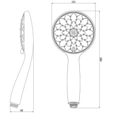 Ручной душ Lemark LM8121C Хром