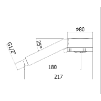 Ручной душ четырёхрежимный ABC CEZARES CZR-D3F-BIO белый матовый