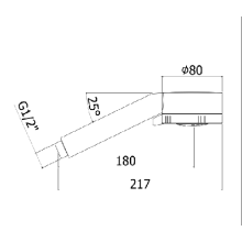 Ручной душ четырёхрежимный ABC CEZARES CZR-D3F-BIO белый матовый