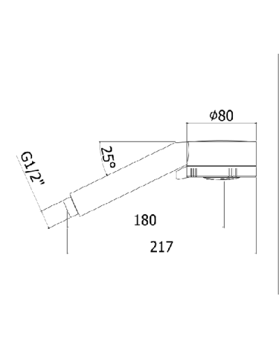 Ручной душ четырёхрежимный ABC CEZARES CZR-D3F-BIO белый матовый