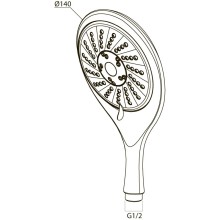 Душевая лейка Am.Pm Awe Supreme F0215000