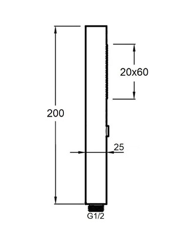 Лейка для душа Orange Stick LM08cr Хром