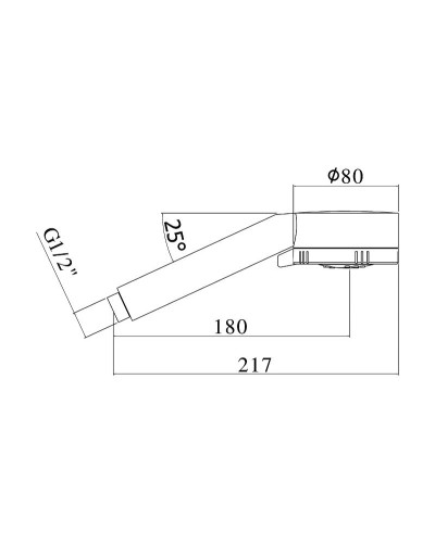 Ручной душ Paffoni Majorca ZDOC070BO Белый матовый