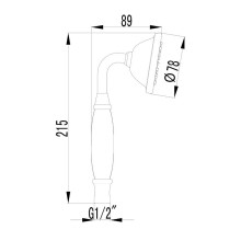 Ручной душ Lemark LM8007C Хром
