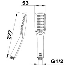 Ручной душ Teka Formentera 790038000 Хром