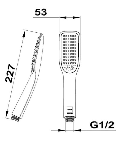 Ручной душ Teka Formentera 790038000 Хром