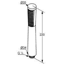 Душевая лейка Kludi A-QA 3910005-00