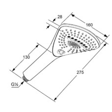 Душевая лейка Kludi Fizz 3S 6770043-00