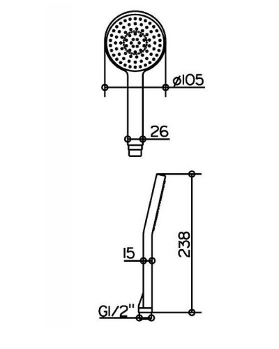 Ручной душ Keuco Edition 11 51180 010300 Хром