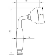 Ручной душ Migliore Colonial 20040 Золото