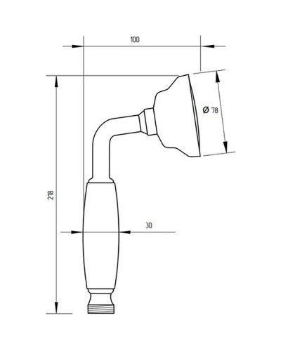 Ручной душ Migliore Colonial 20040 Золото