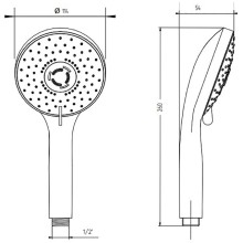 Ручной душ Migliore Grazia 29693 Бронза