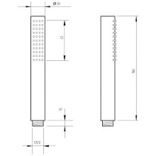Ручной душ Migliore Ermitage Mini 30864 Черный матовый