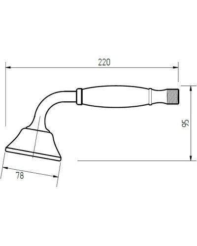 Ручной душ Migliore Provance 19460 Бронза