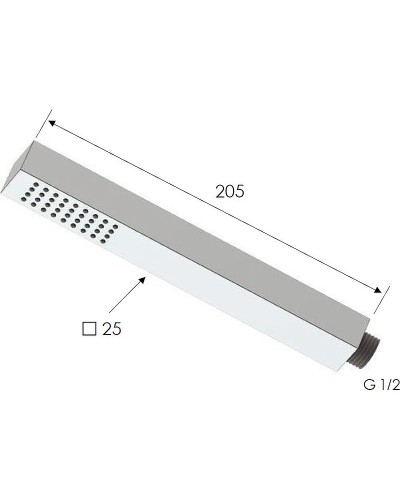 Ручной душ Remer 317SDX Хром